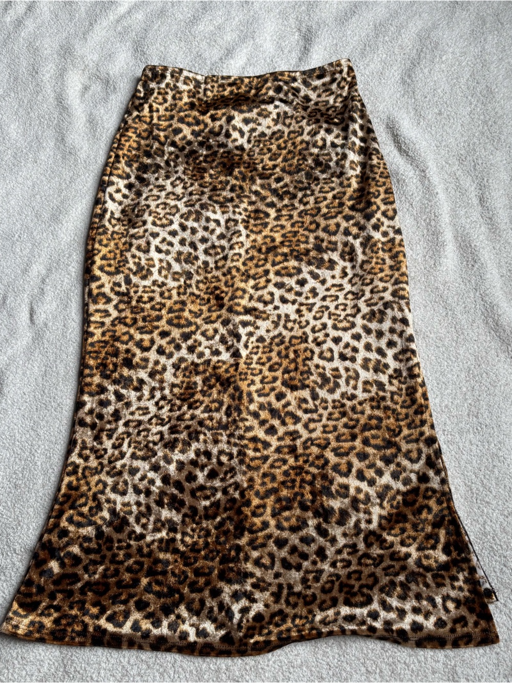 Forever 21 Leopard Print Midi Skirt - Tan and Brown